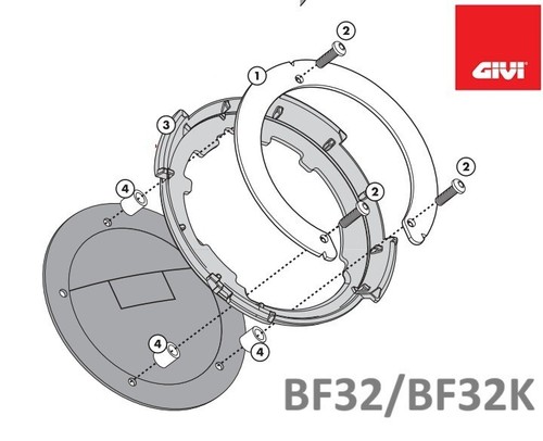 Givi bf32 kappa bf32k tanklock - bf32,